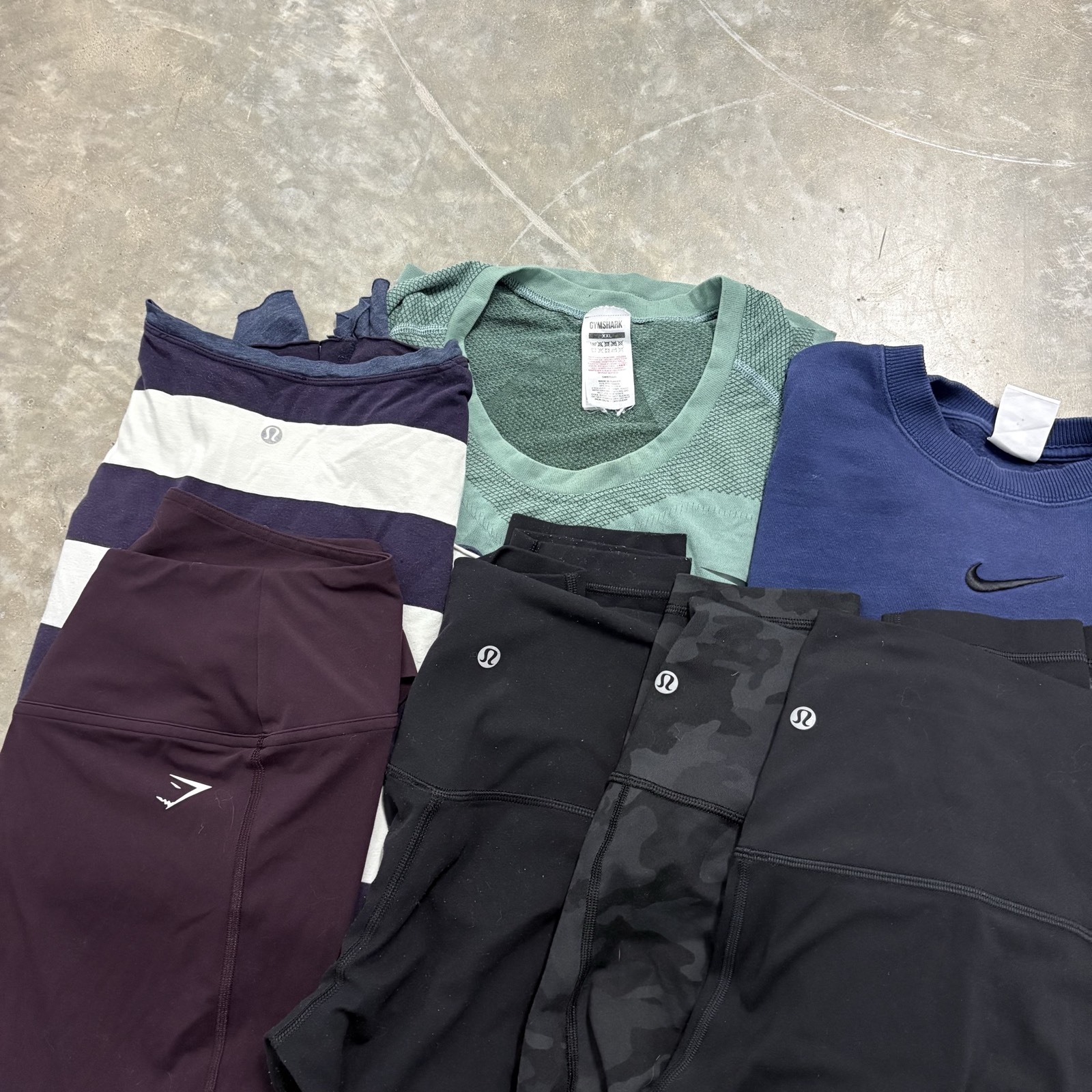 12 PIECE GYMSHARK LULULEMON NIKE BUNDLE