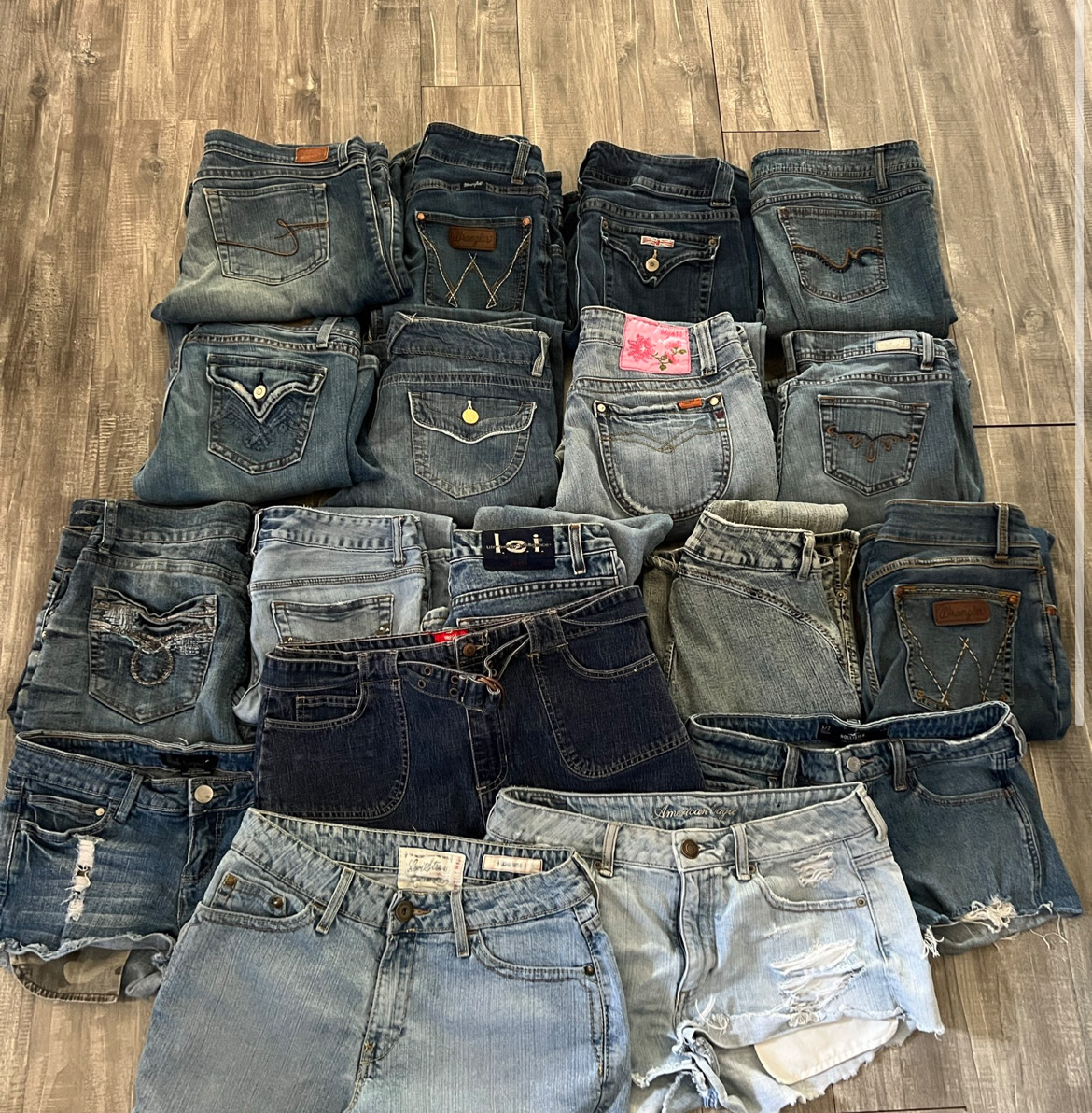 Y2K WOMANS BOOTCUT/FLARE JEANS+ LOWRISE SHORTS
