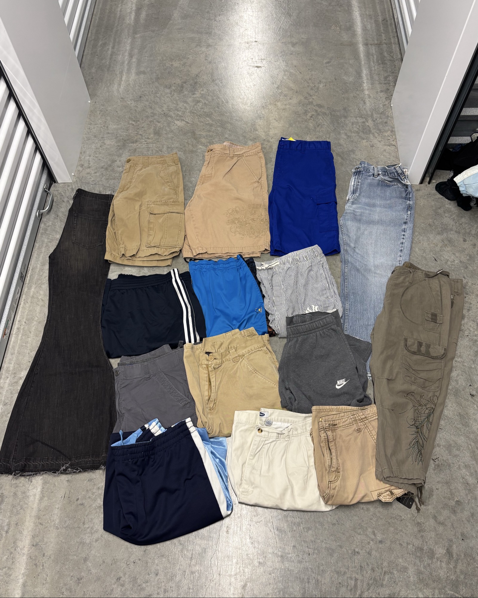 men’s 15 piece y2k baggy shorts jeans mix