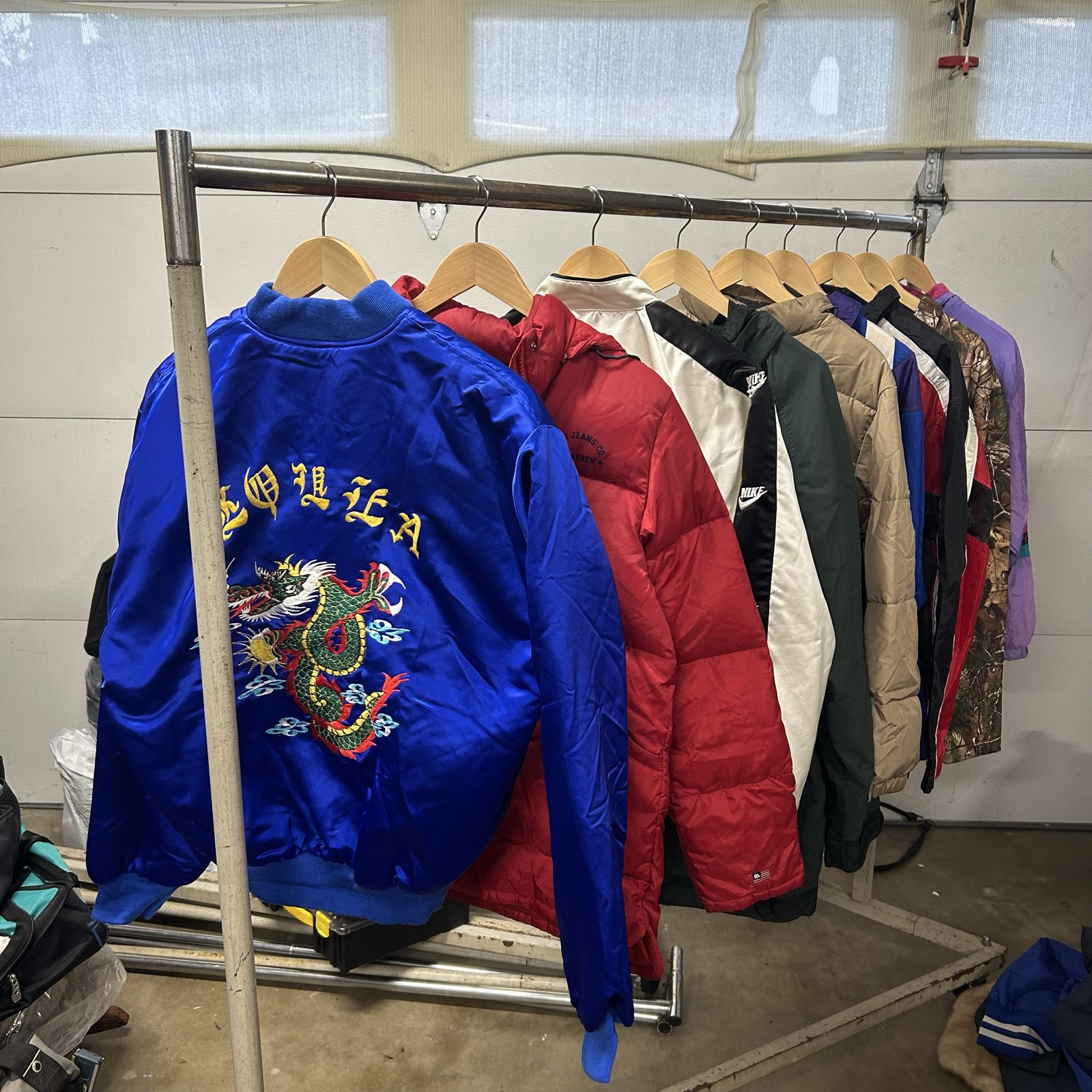 11pc Premium Vintage Outerwear Jackets & Windbreakers Bundle Polo, Nike, Souvineir, Surf, Etc.