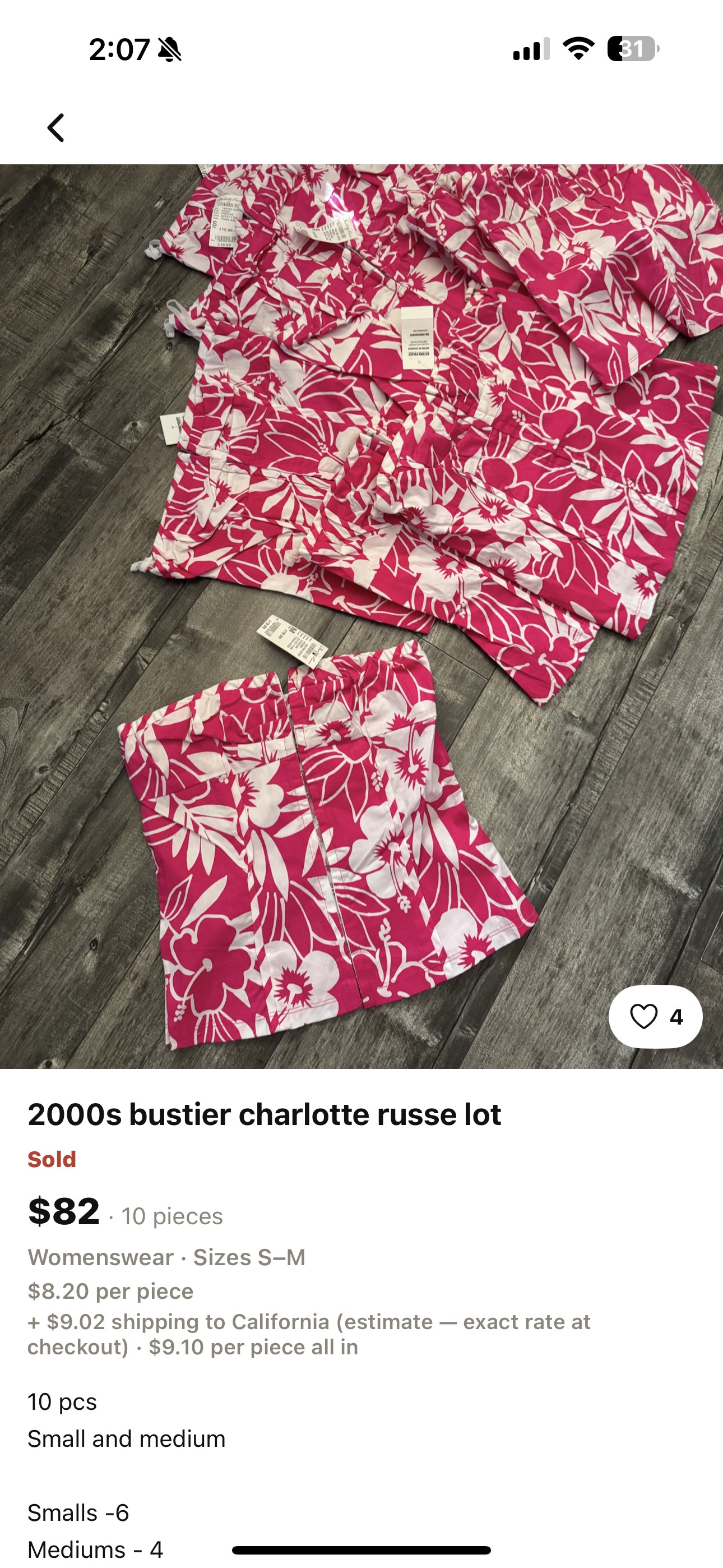 Charlotte russe buister lot