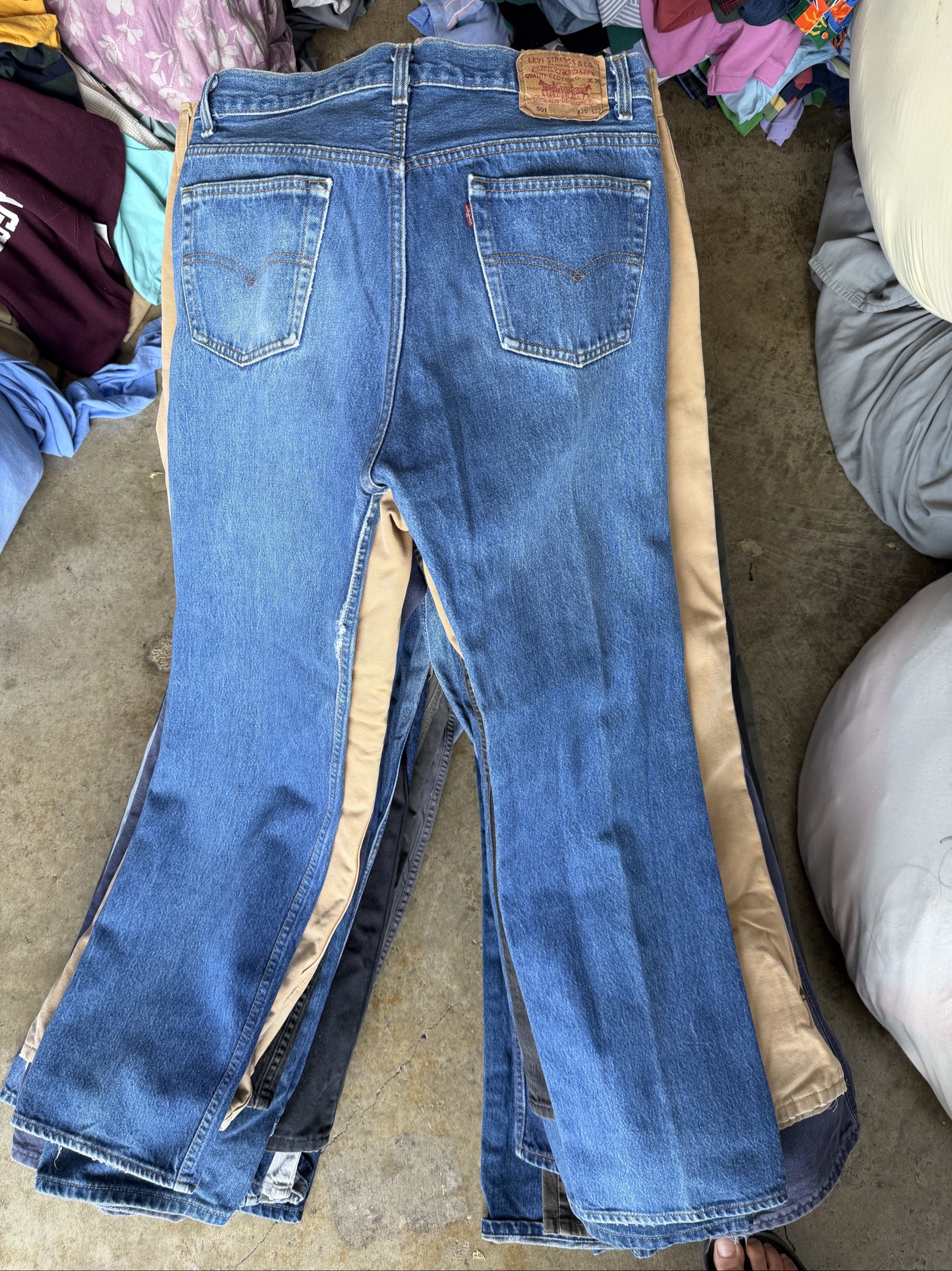 Vintage baggy bootcut jeans