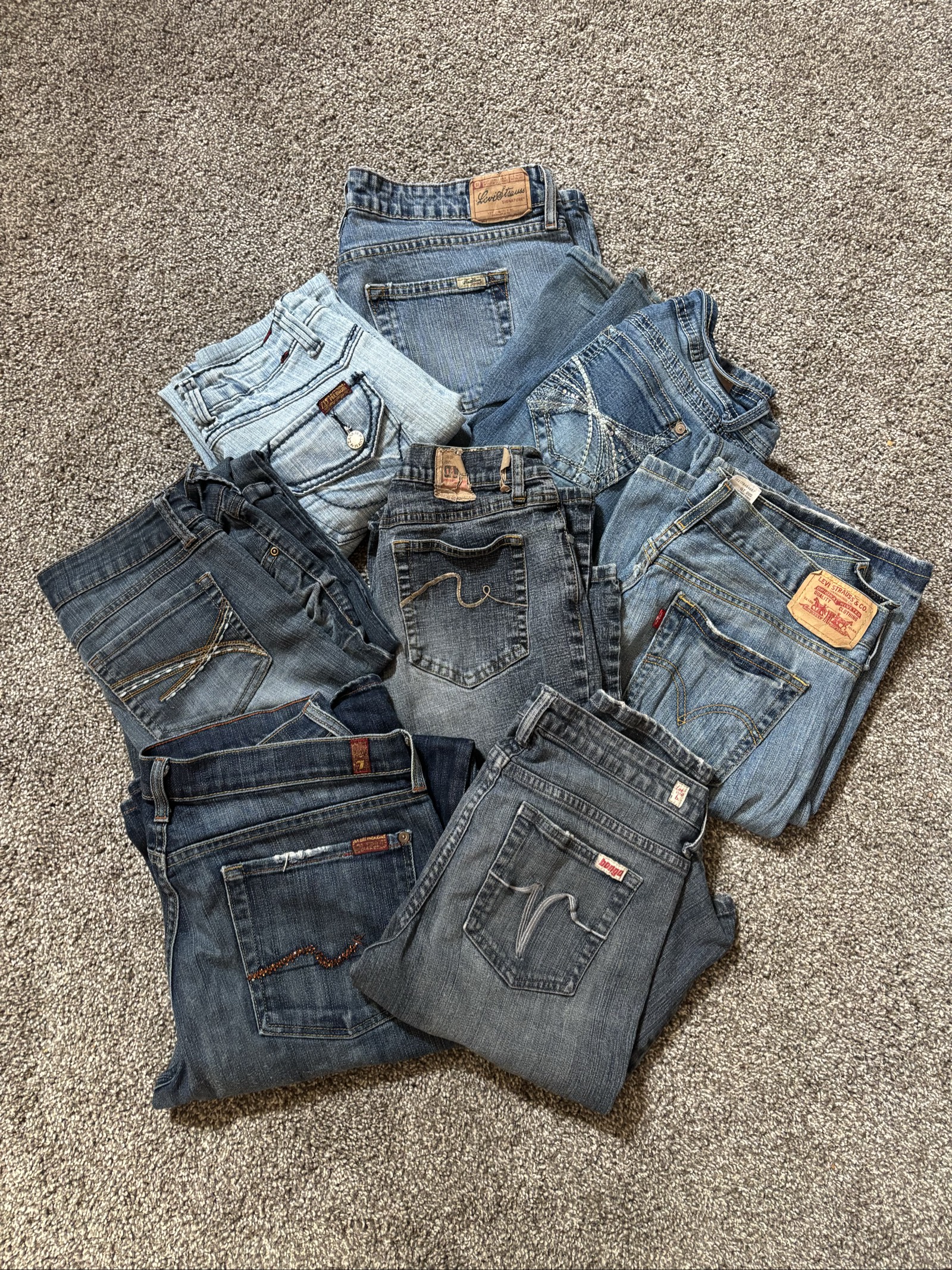 Women’s y2k jean re seller bundle