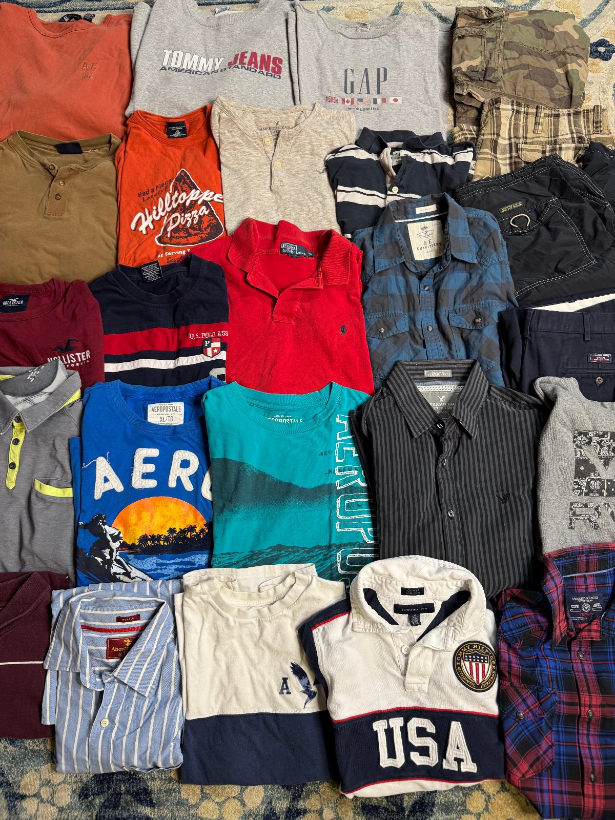 Men's Preppy 2010's Y2K Assorted