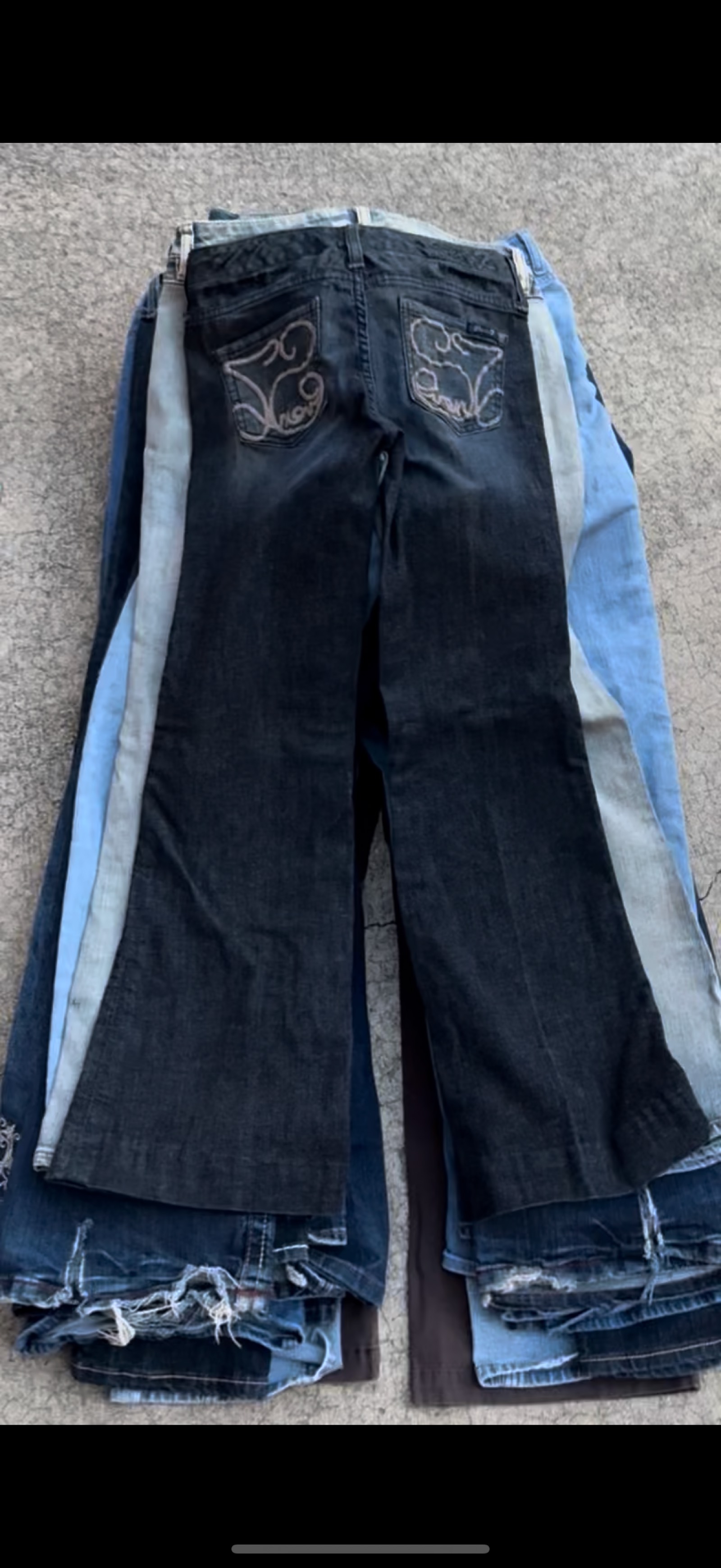 Women’s flared low rise y2k