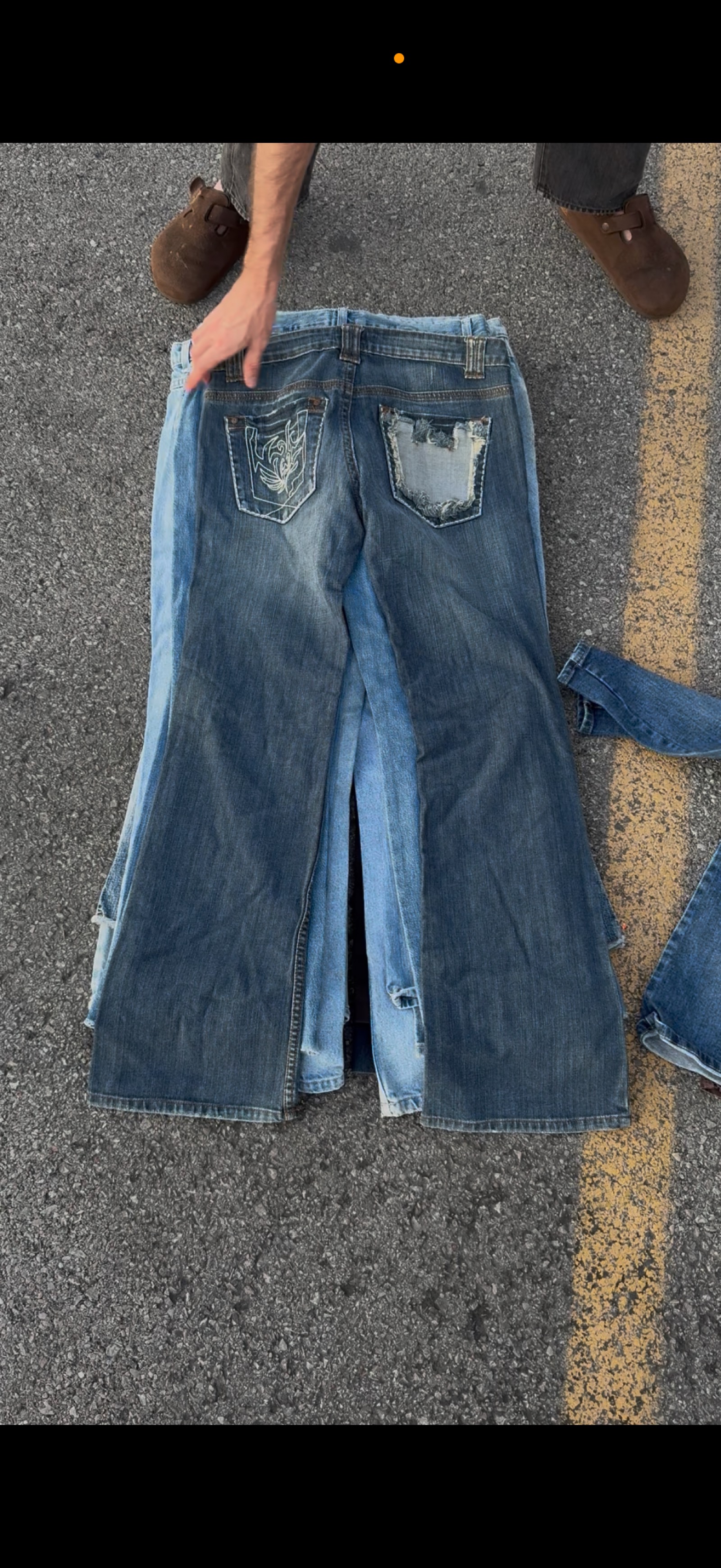 Y2k flared low rise women’s jeans