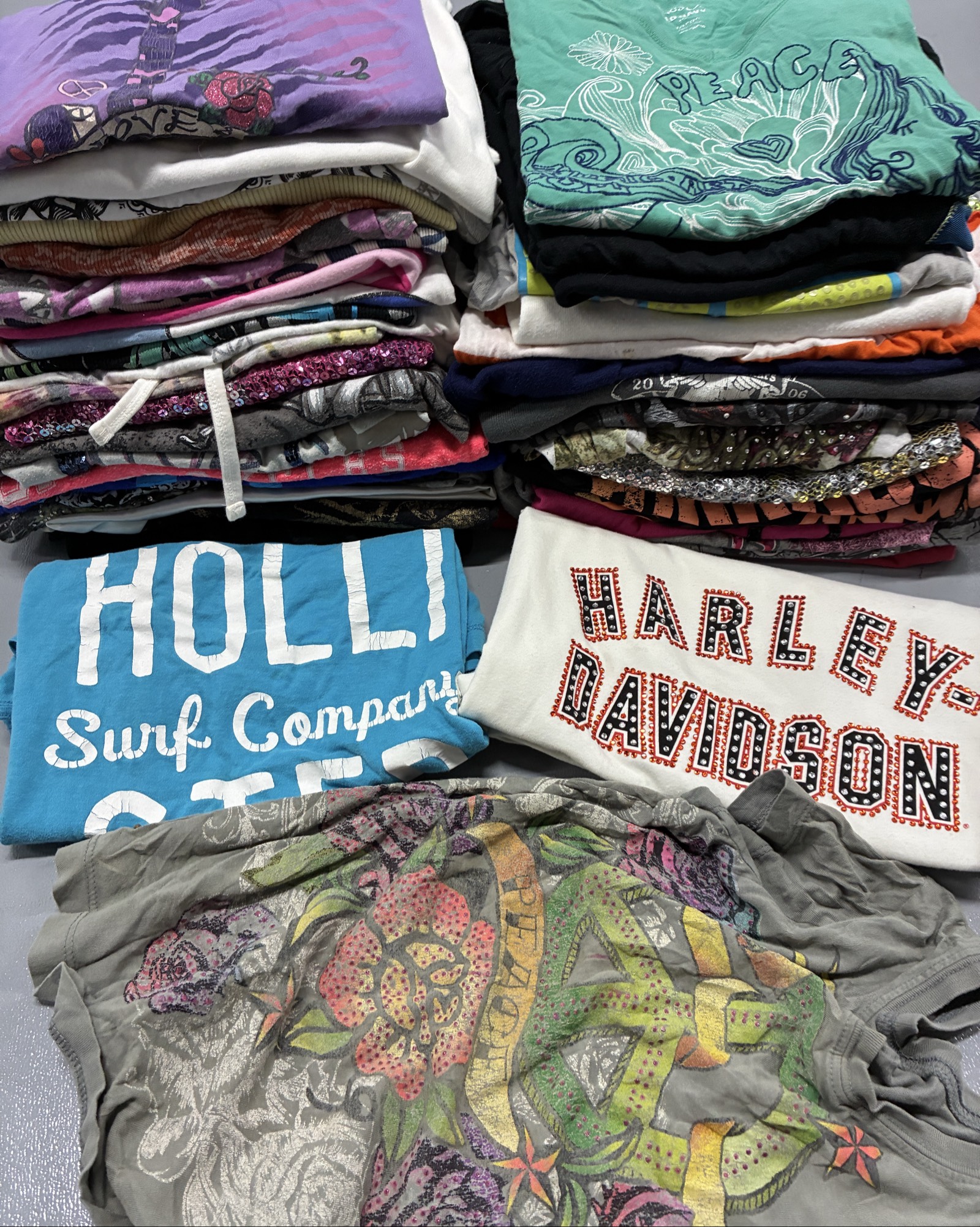 Y2k womens grunge biker indie tops bundle