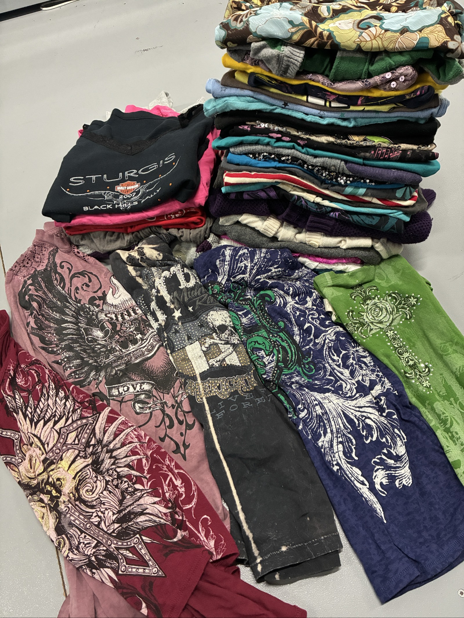 Y2k grunge mall indie mix womens top bundle