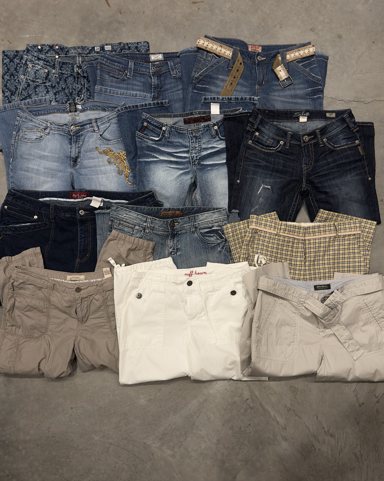 Premium Vintage Y2K Womens Capri / Cropped Jeans & Cargos